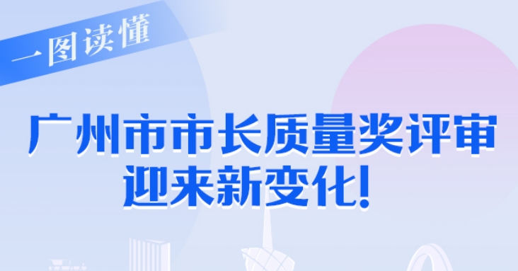 【一圖讀懂】廣州市市長質量獎評審迎來新變化！