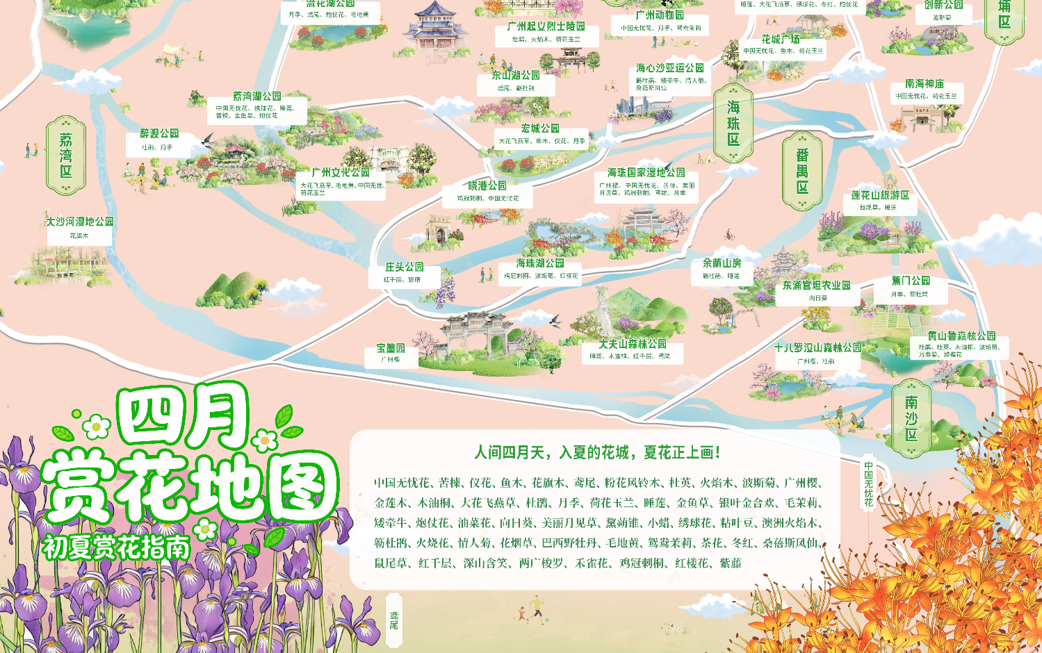 四月賞花地圖